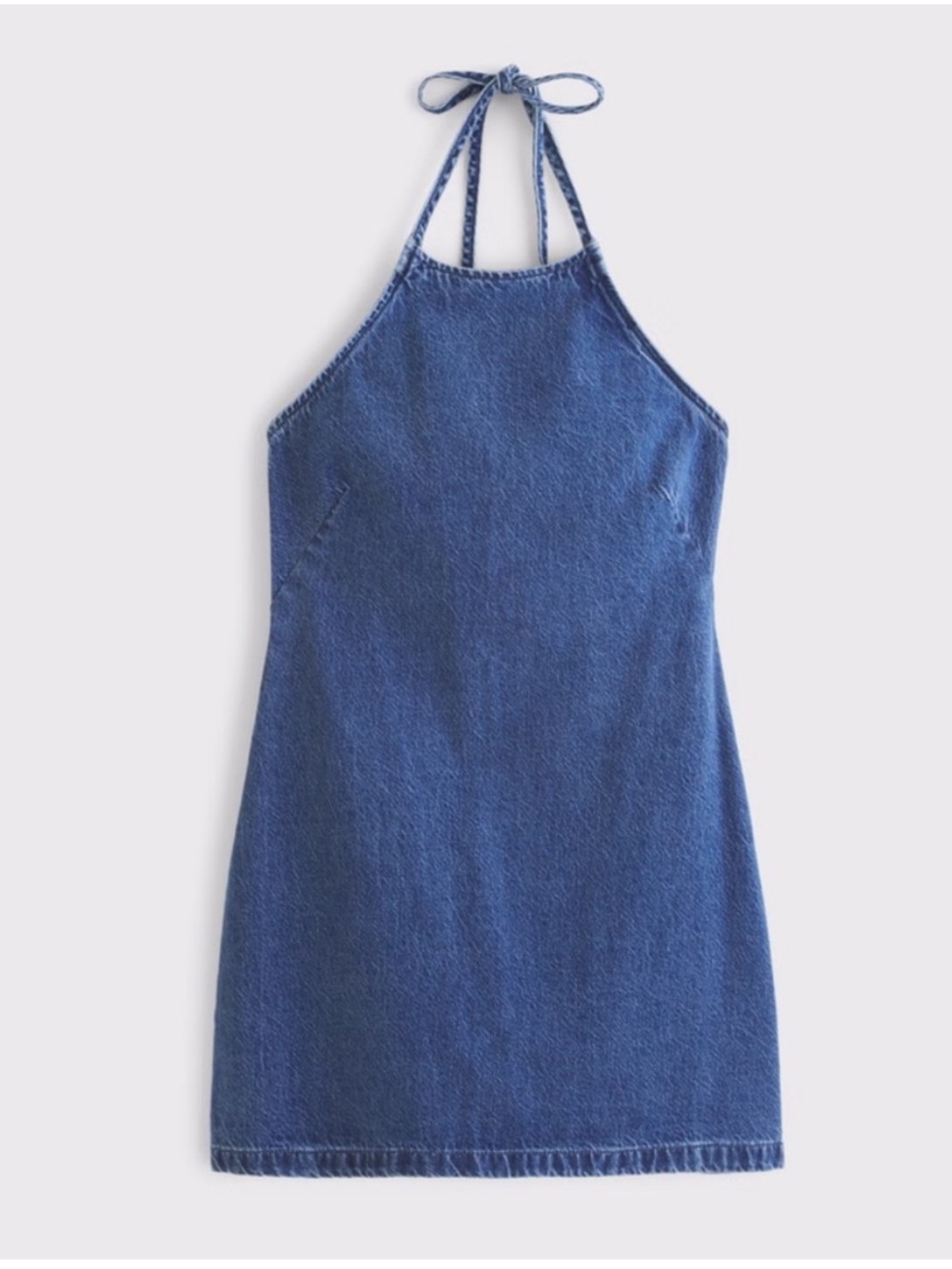 A & F Denim Halter Mini Dress Size XS NWT - Picture 8 of 8